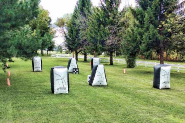 Vue d'ensemble d'un terrain d'Archery Touch